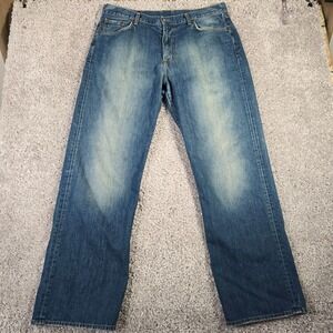 Lucky Brand Mens Straight Leg Jeans Blue Size 38 (fits 36x31) Classic Casual‎